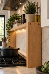 Oak Stove Top Shelf Riser