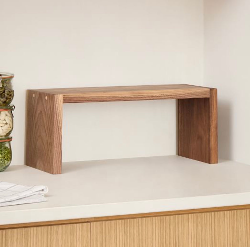 Walnut Kitchen Shelf Riser