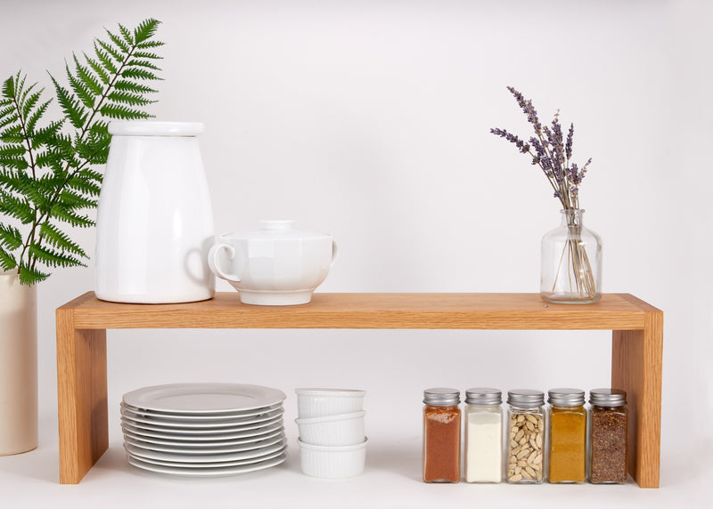 Oak Kitchen Shelf Riser – Reds Wood Design